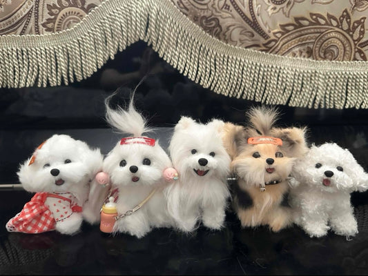 【HandMade】 pipe cleaner dog ornament