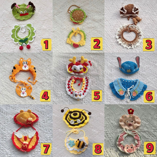【HandMade】Crocheted Pet Clothing Set