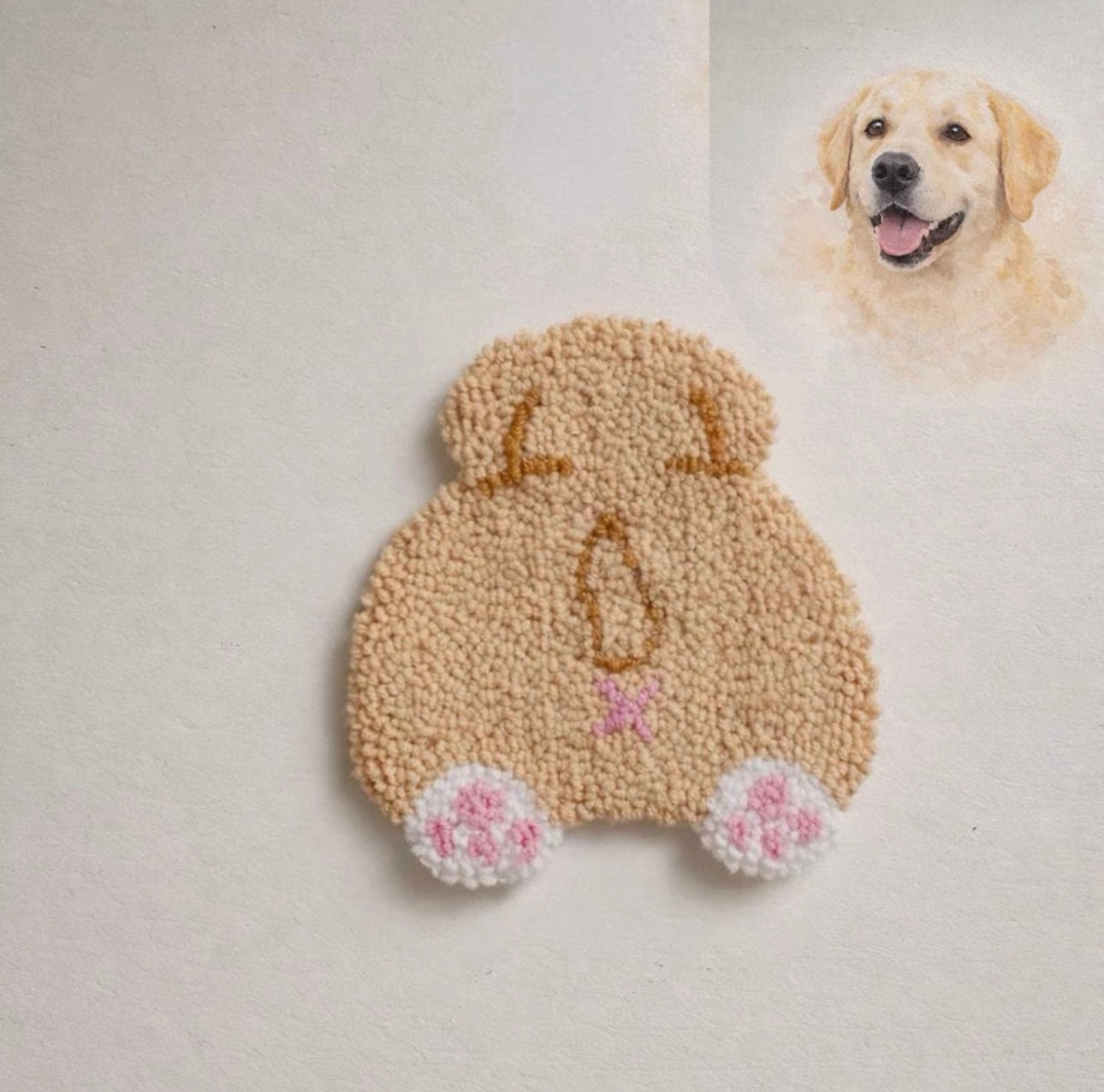 Dog Coaster Punch Needle Kit