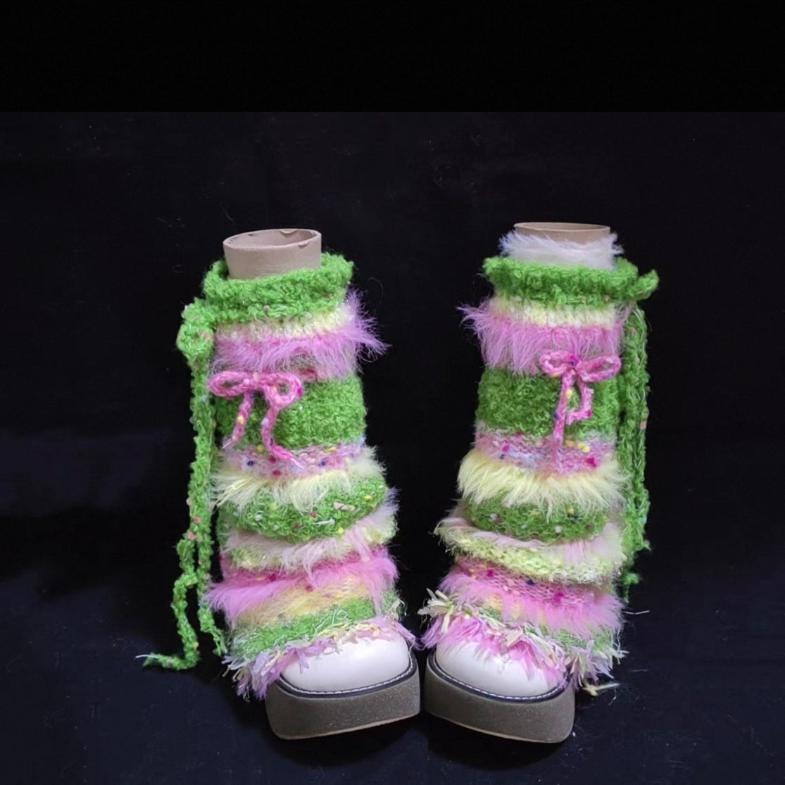 【HandMade】Crocheted Leg warmer—60cm