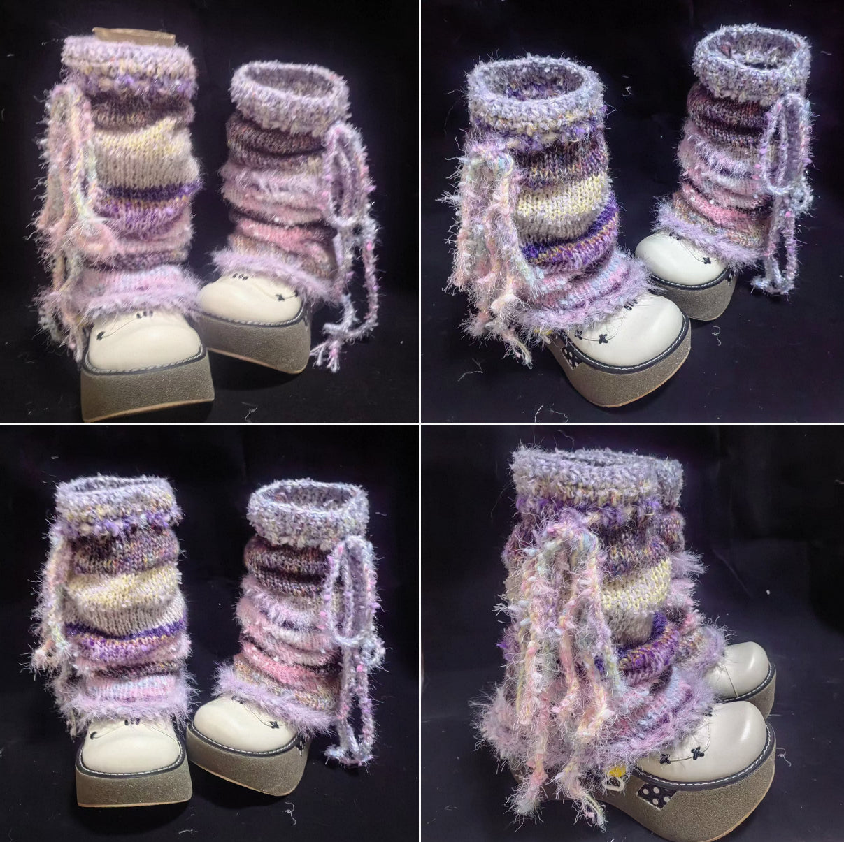 【HandMade】Crocheted Leg warmer—60cm