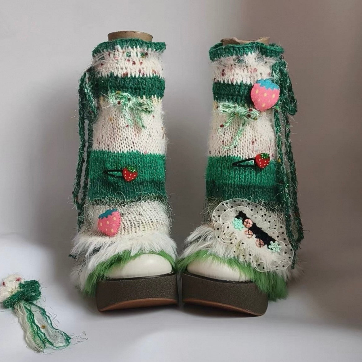 【HandMade】Crocheted Leg warmer—60cm