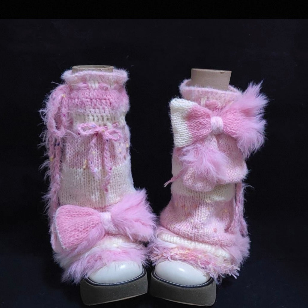 【HandMade】Crocheted Leg warmer—60cm