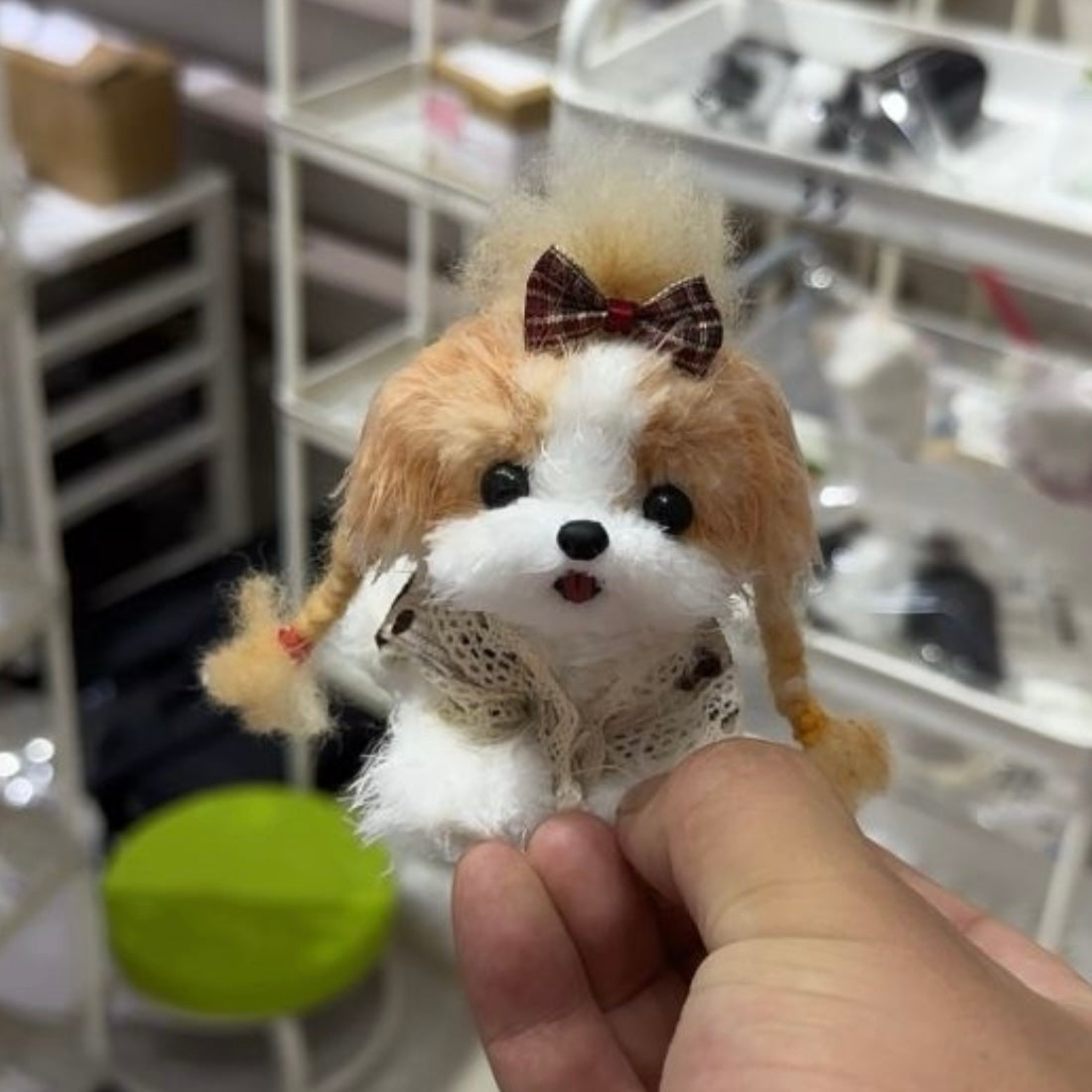 【HandMade】 pipe cleaner dog ornament